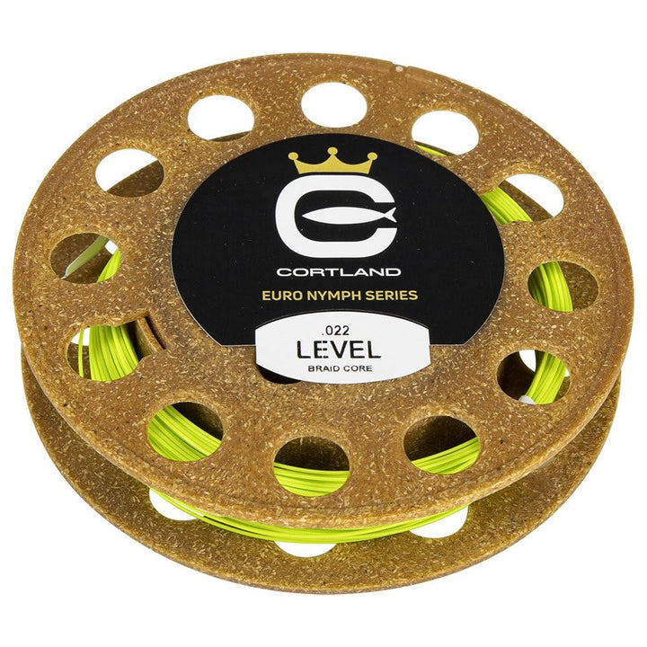 Cortland Euro Nymphe Braid Core Fliegenschnur Chartreuse Level .022, Chartreuse Level .022