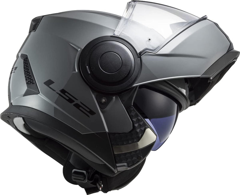 LS2 Motorcycle Helmets - FF902 Scope Modular Flip Front XS grau nardau, XS grau nardau