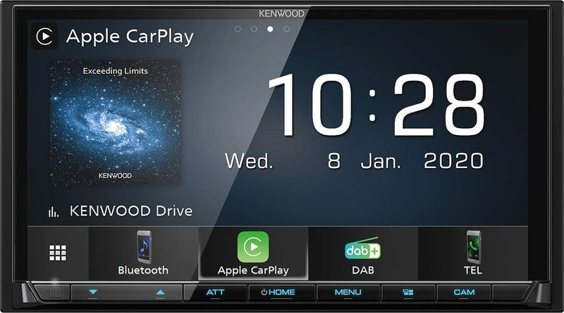 Kenwood DMX7520DABS 17,7 cm WVGA Digital Media Moniceiver mit DAB+, CarPlay, Android Auto, Android U