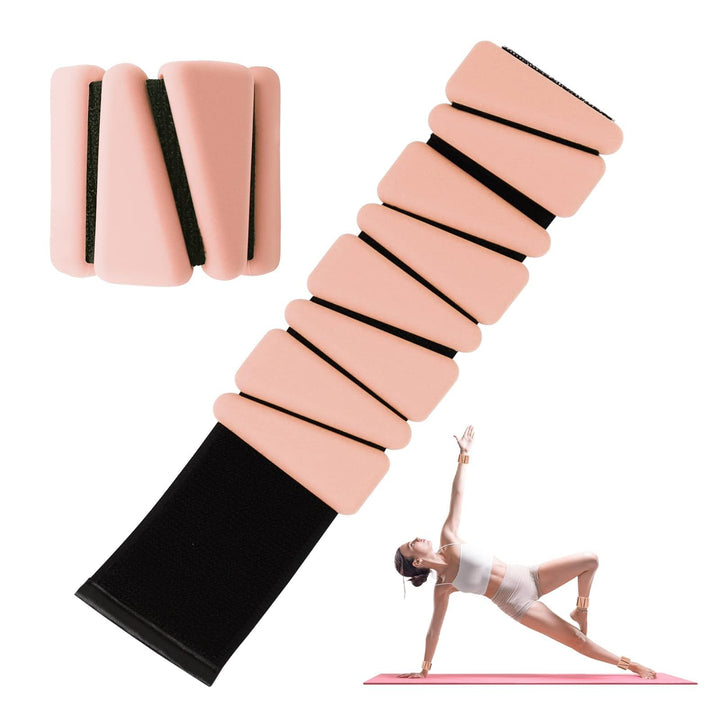 Handgelenkgewichte 2er Set, verstellbare Silikon-Workout-Gewichte für Frauen und Männer, tragbare Kn