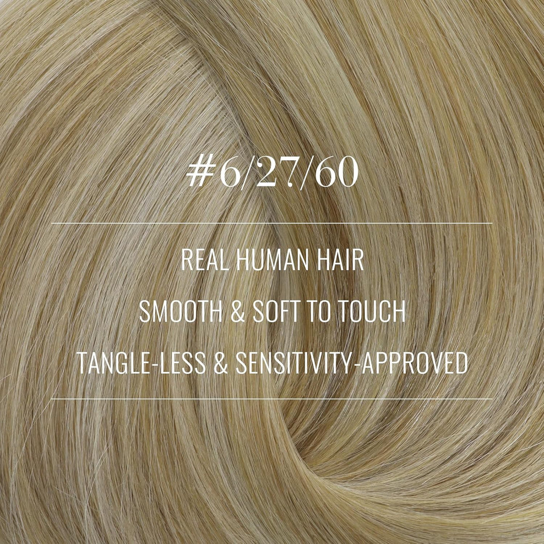 Fshine Blond Ombre Clip Extensions Echthaar Voller Kopf Echthaar Extensions mit Clips 50cm Full Head