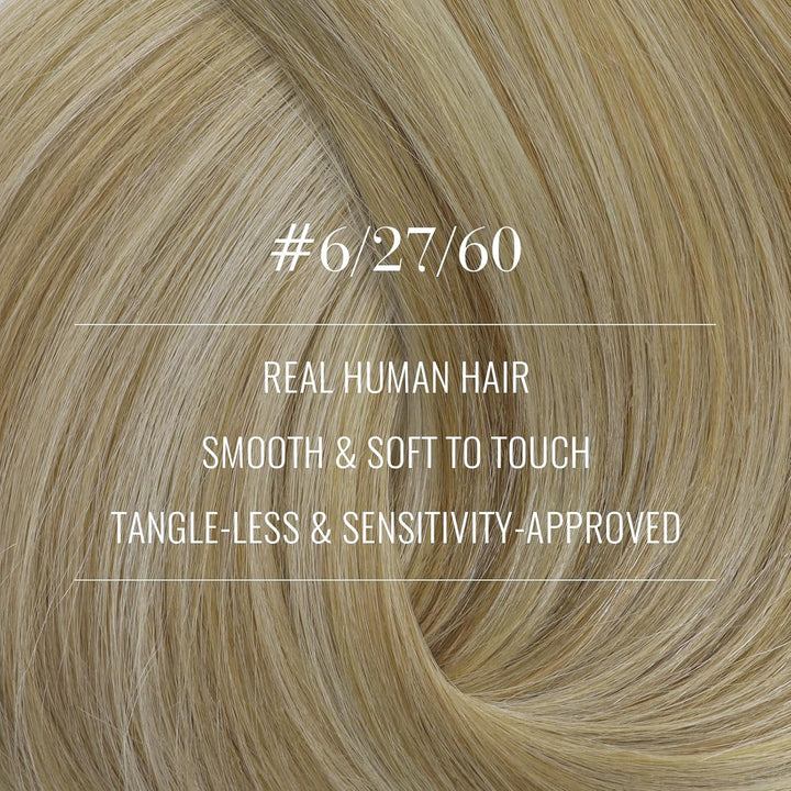 Fshine Blond Ombre Clip Extensions Echthaar Voller Kopf Echthaar Extensions mit Clips 50cm Full Head