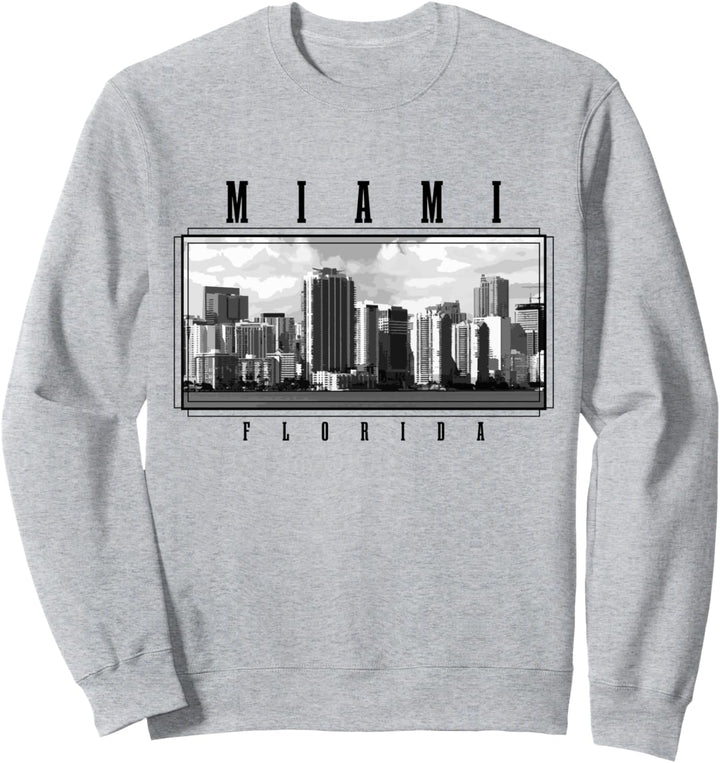 Miami Florida Vintage Skyline USA Amerika Souvenir Sweatshirt