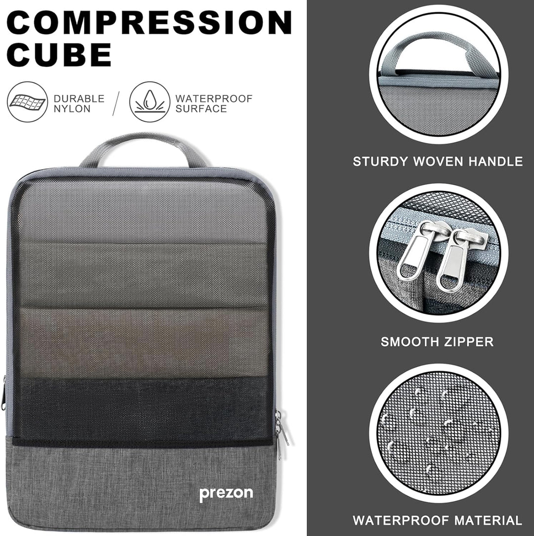 Prezon Komprimierbaren Packwürfeln zur Organisation Ihres Reisegepäcks, Compression Packing Cube, Pa