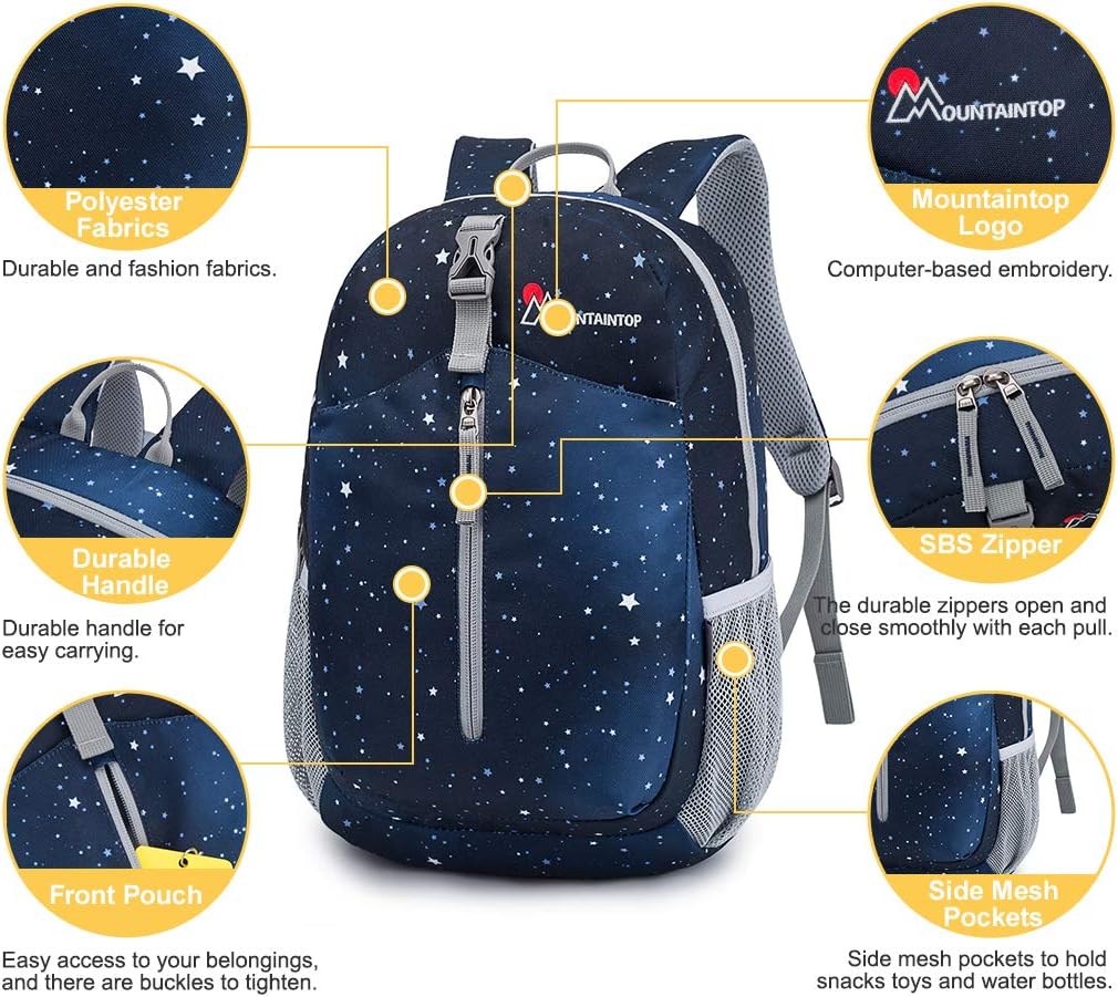 MOUNTAINTOP Kinderrucksack Daypack Grundschule Rucksack Tagesrucksack Schulrucksack Mädchen Jungen f