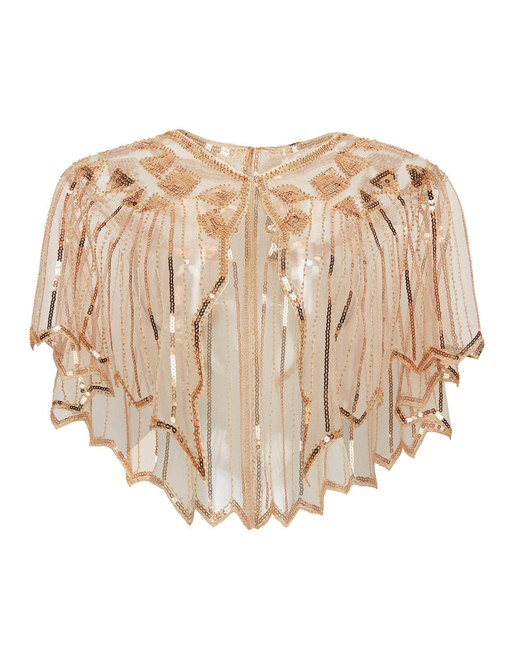 BABEYOND Damen Umschlagtücher Stola für Abendkleid 1920s Retro Schal Hochzeit Party Braut Schal Gats