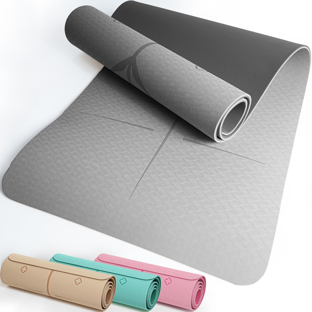 KIANA SPORTS® Yoga Matte – Rutschfeste Sportmatte in Deutschland entwickelt – 2 Komfort-Dicken – For
