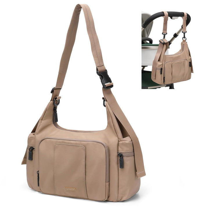 GOLF QUALITY Puffer Wickeltasche, 14 l, grosse Kapazität, Reise-Wickeltasche, Crossbody-Krankenhaus-