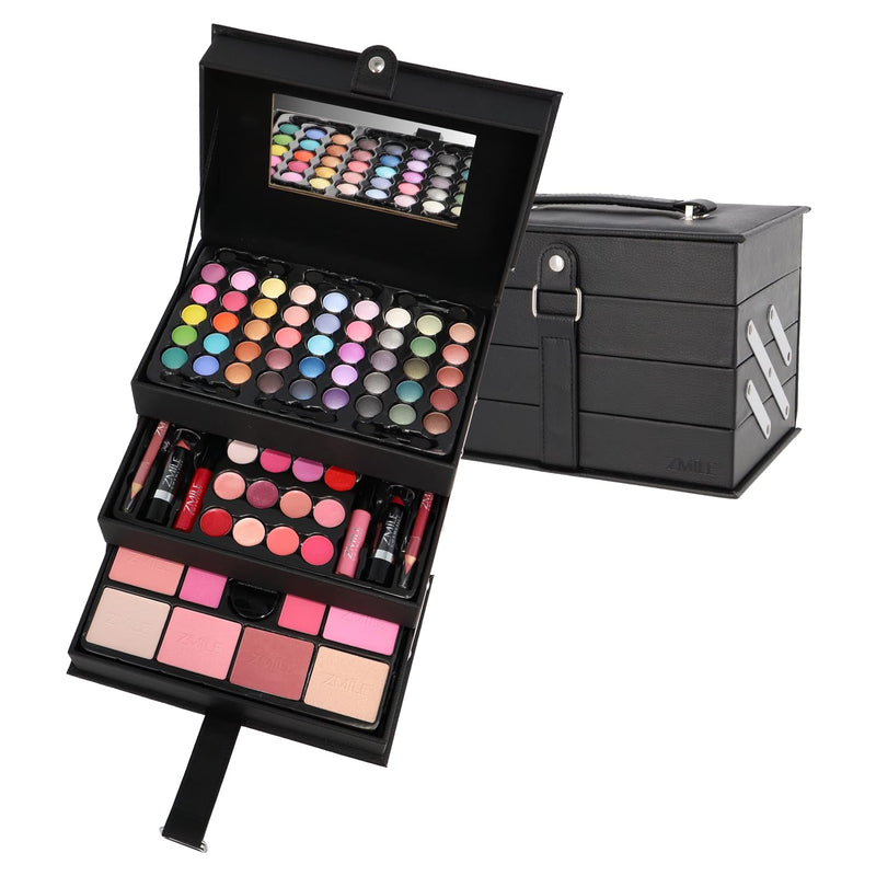 ZMILE COSMETICS Beauty Case Black Kosmetikkoffer vegane Kosmetik mit Schminke - Make Up Set für unte