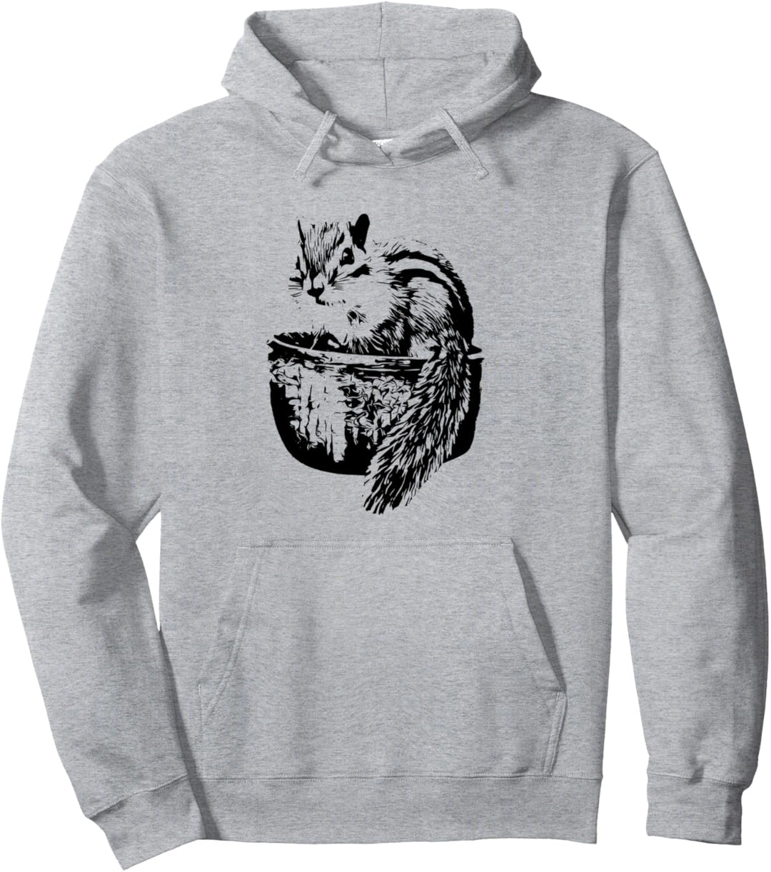 Eichhörnchen Motiv buntes Design Nagetiere Streifenhörnchen Pullover Hoodie
