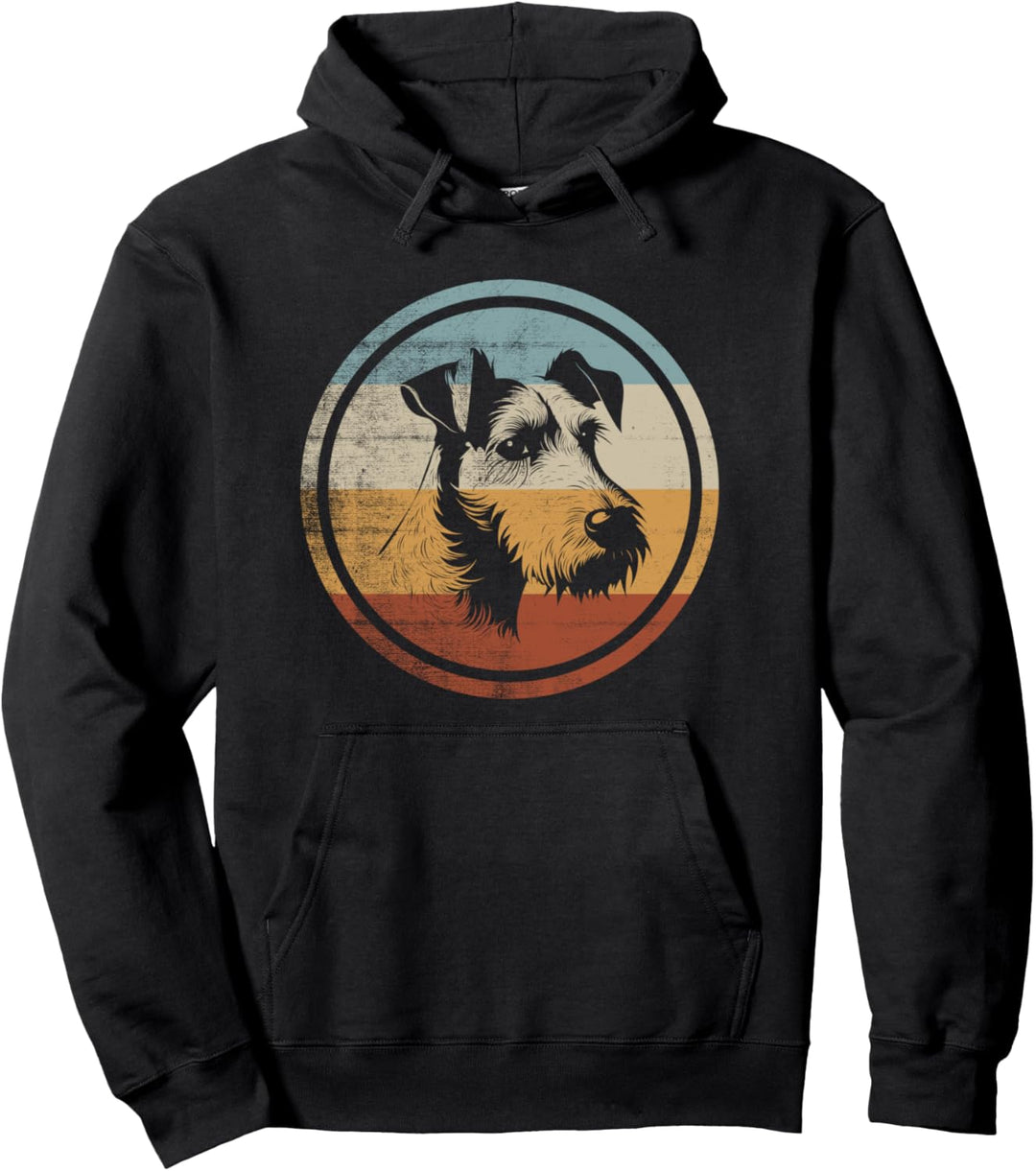 Drahthaar Foxterrier Hund Retro Design Pullover Hoodie