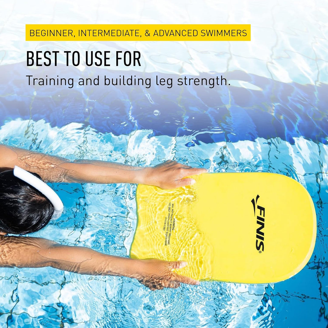 FINIS Kickboard Foam 14 x 10 Zoll gelb, 14 x 10 Zoll gelb