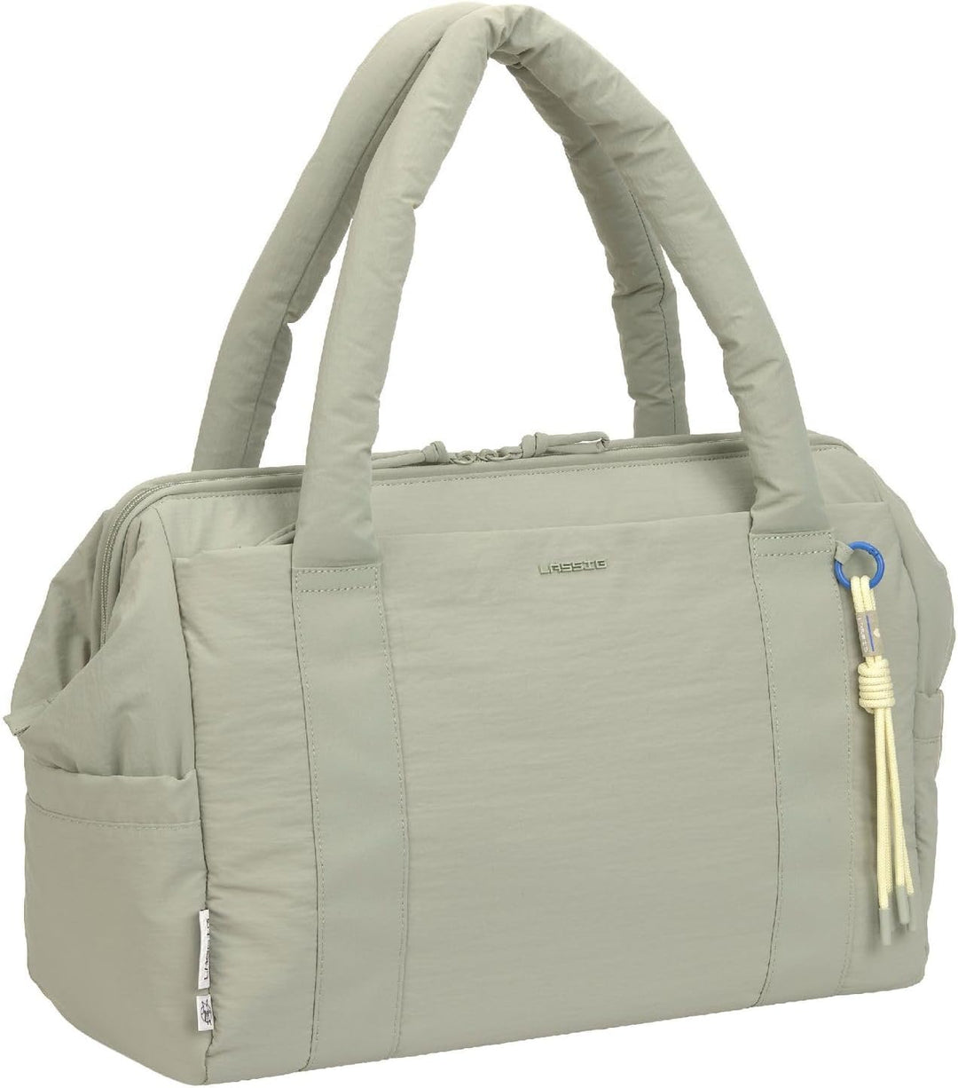 LÄSSIG Wickeltasche Schultertasche mit Laptopfach Yula Weekender Mint hellgrün