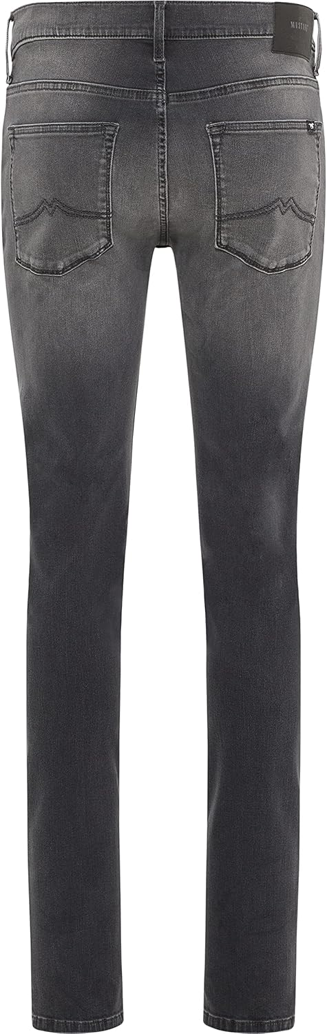 MUSTANG Herren Jeans Frisco - Skinny Fit Schwarz - Black Denim W28-W38 Stretch 28W / 32L Tiefschwarz