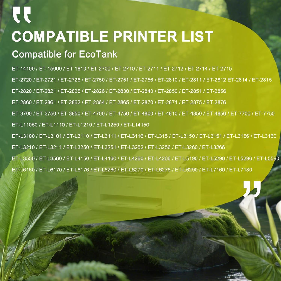 Kompatible für 104 Tinte Schwarz Ersatz für Epson 104 103 102 Tinte für Ecotank ET-2710 ET-2711 ET-2