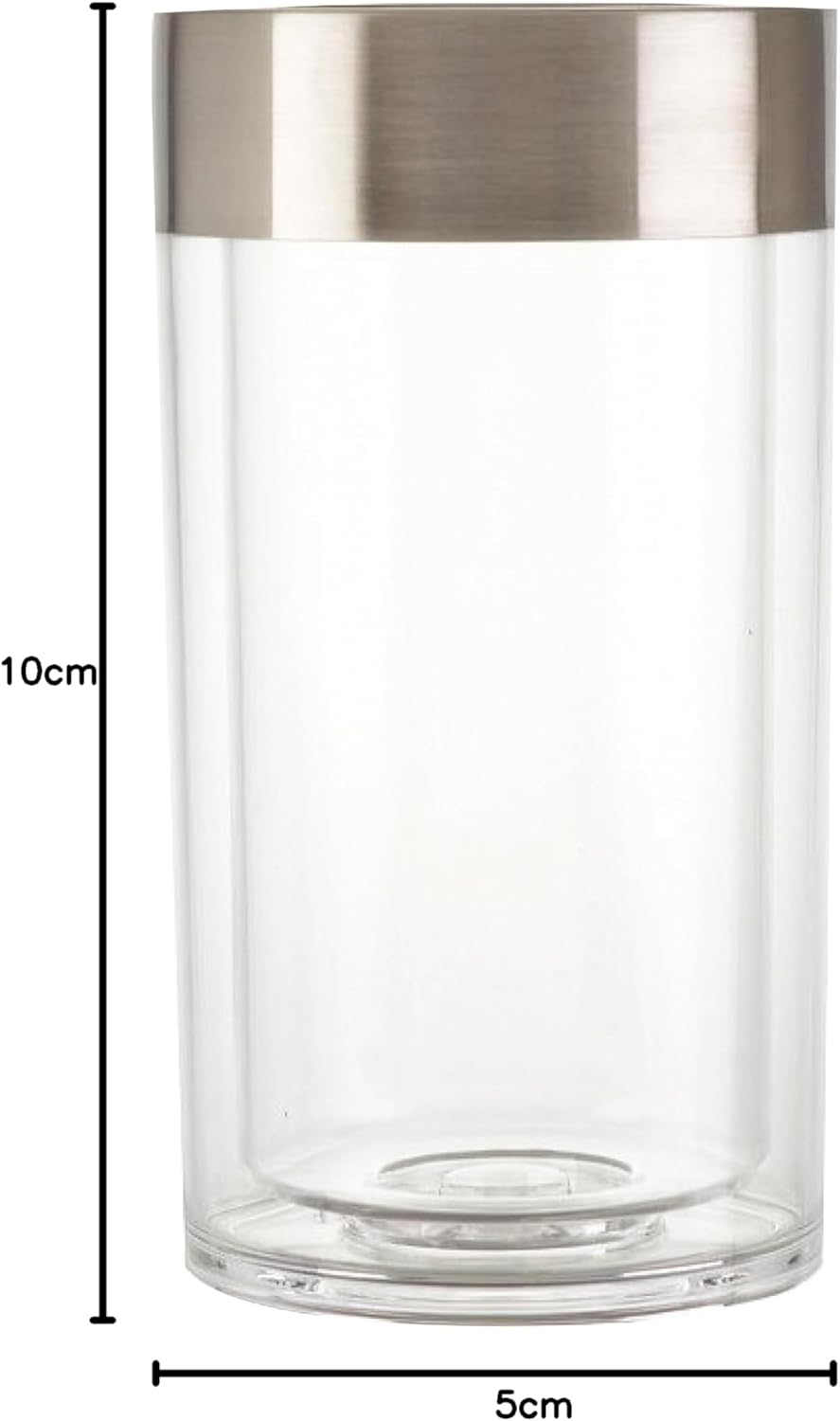 Zeller 27353 Weinkühler, 201, ø 12, 22, 5 cm, Kunststoff/Edelstahl