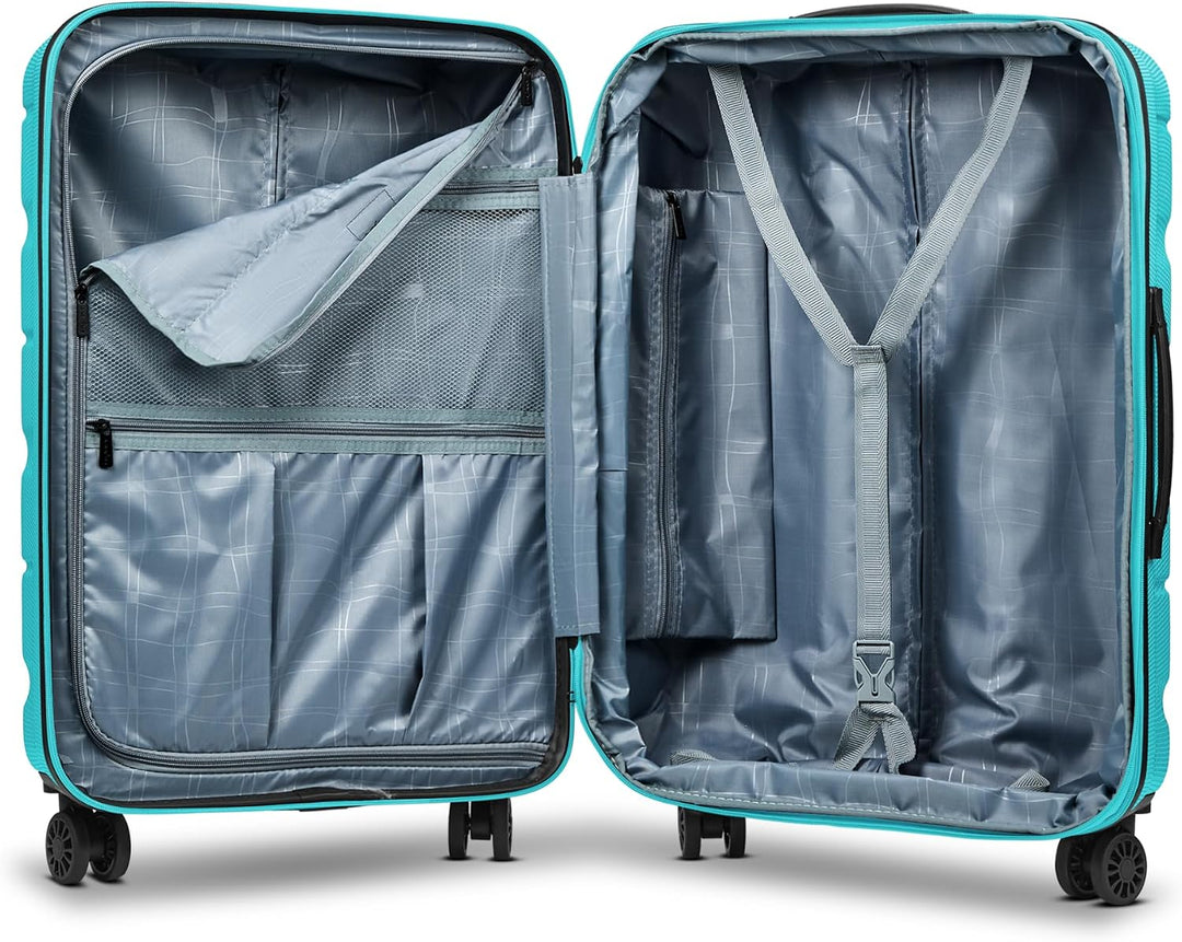 Franky Check-in Koffer für Damen und Herren | mittelgrosser Trolley 44,5 x 28 x 66 cm aus hochwertig