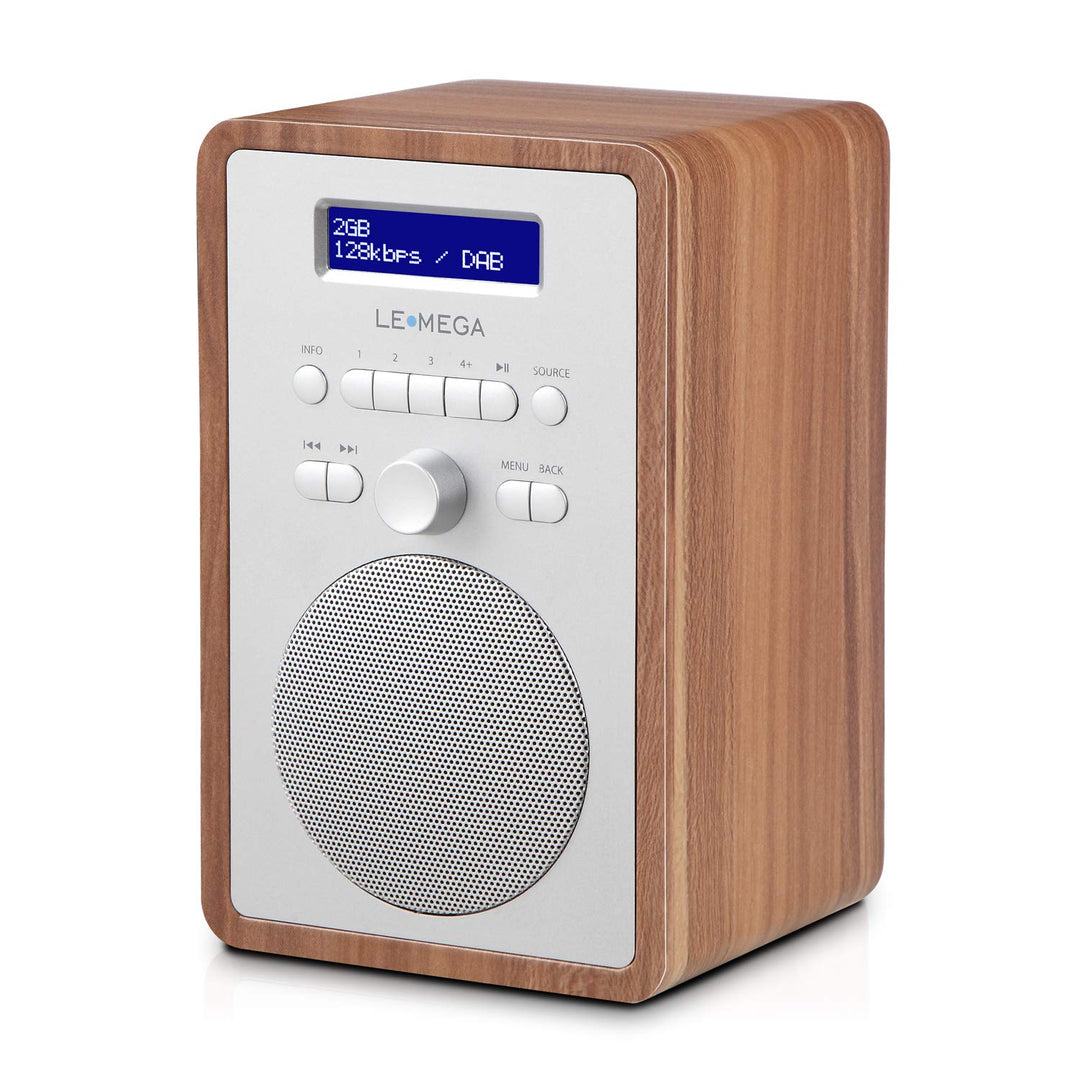 LEMEGA CR2+ DAB/DAB+ Digitalradio,UKW-Digitalradio,DAB-Radio Netzbetrieben,Doppelter Wecker,Küchen-S