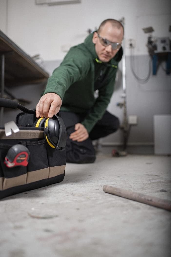 HELLBERG SAFETY Kapselgehörschutz Faltbar Secure 2, 41502-001, Professioneller Gehörschutz für mittl