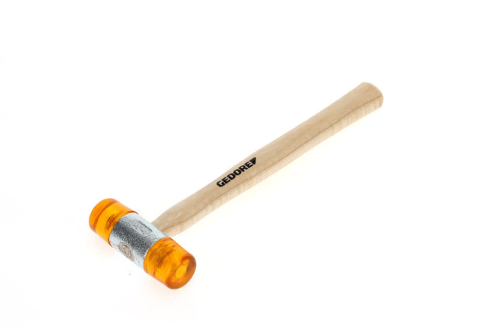 GEDORE 8821430 Plastikhammer, Ø 32 mm, Auswechselbare Köpfe aus Cellulose-Acetat, Robuster Stiel aus