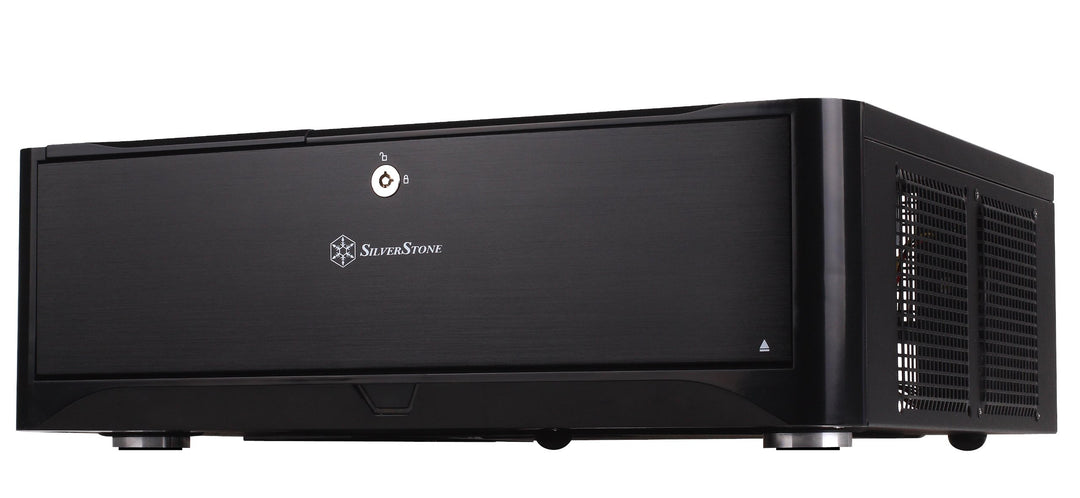 SilverStone SST-GD06B - Grandia HTPC Micro ATX Desktop Gehäuse mit hochleistungsfähigem und geräusch