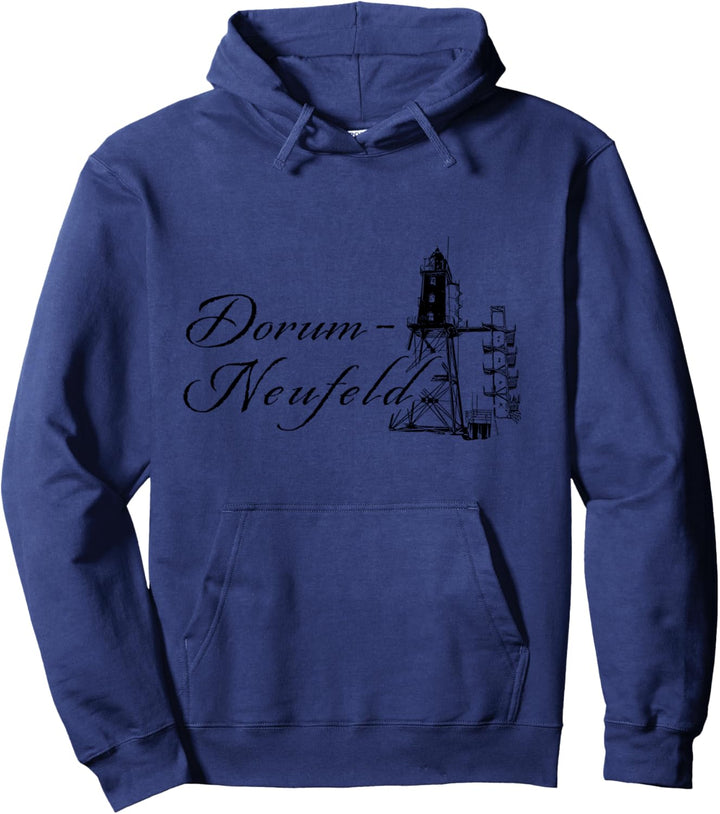 Dorum-Neufeld Leuchtturm Obereversand Wurster Nordseeküste Pullover Hoodie