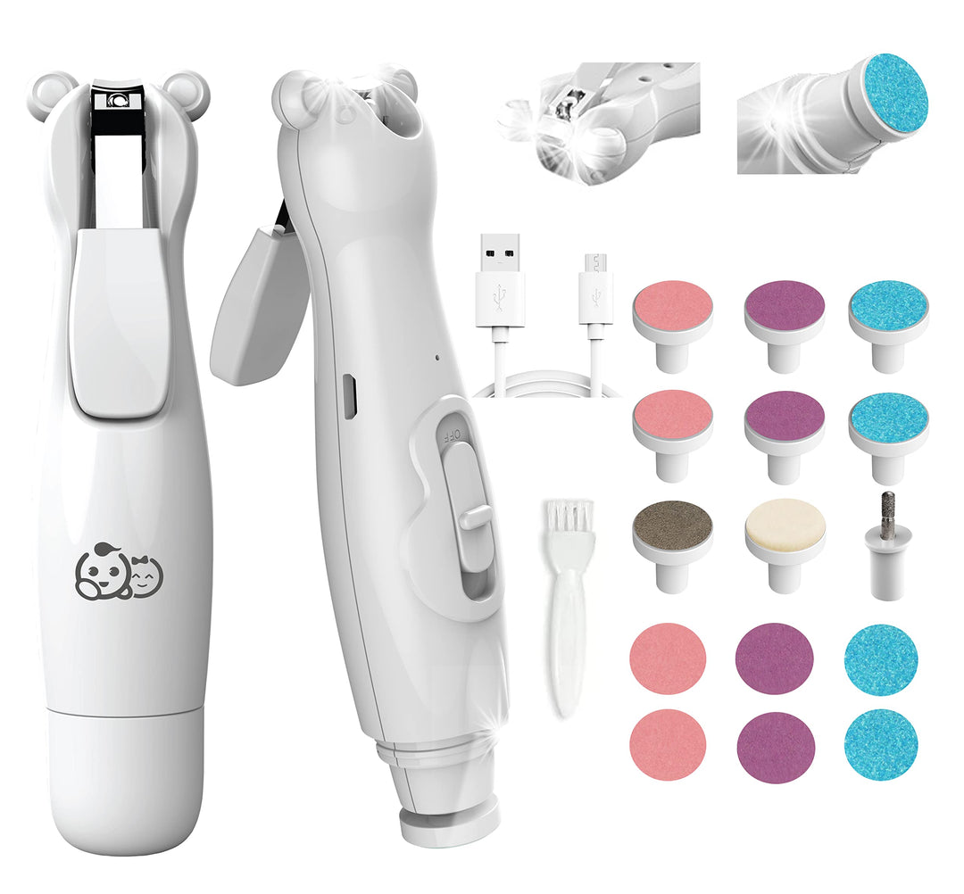 Wiederaufladbarer Baby-Nagelknipser 20 in 1, sicherer elektrischer Nagelschneider, Baby-Nagelset, zu