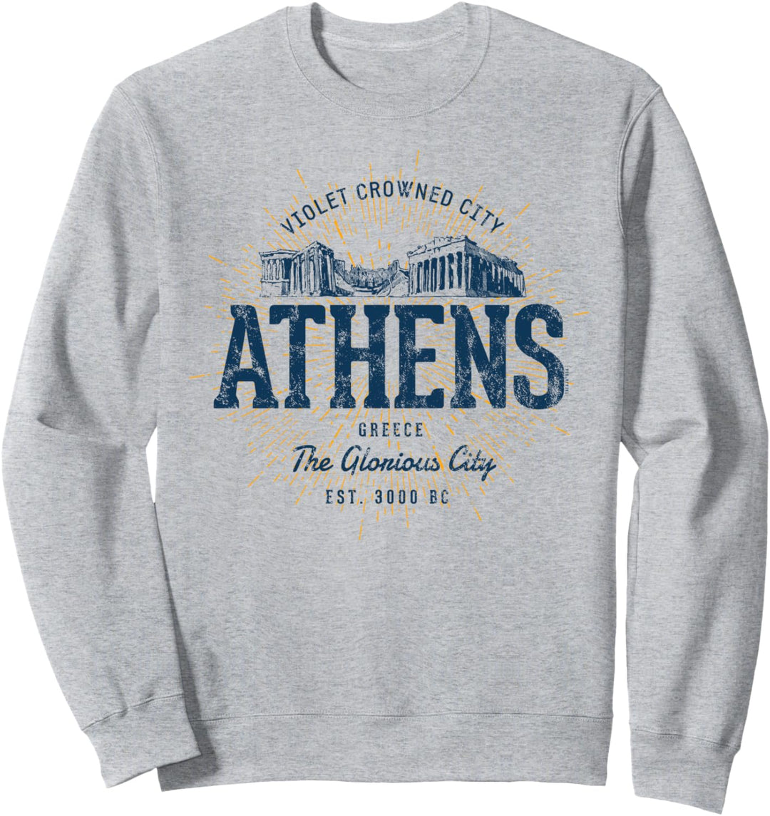 Griechenland Retro Stil Vintage Athen Sweatshirt