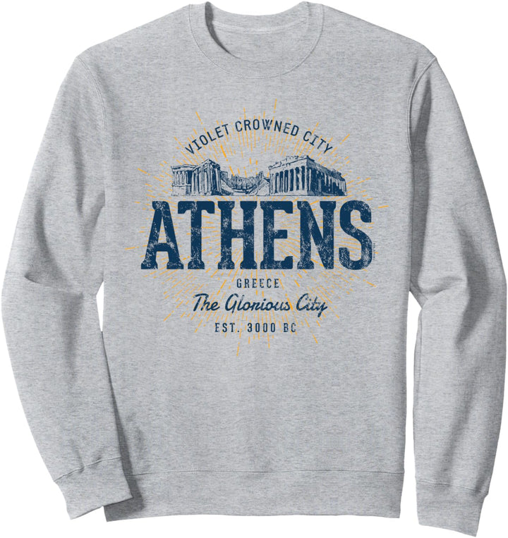 Griechenland Retro Stil Vintage Athen Sweatshirt