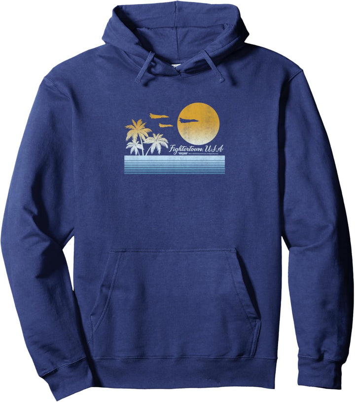 Top Gun Fightertown, USA Sunset Poster Pullover Hoodie