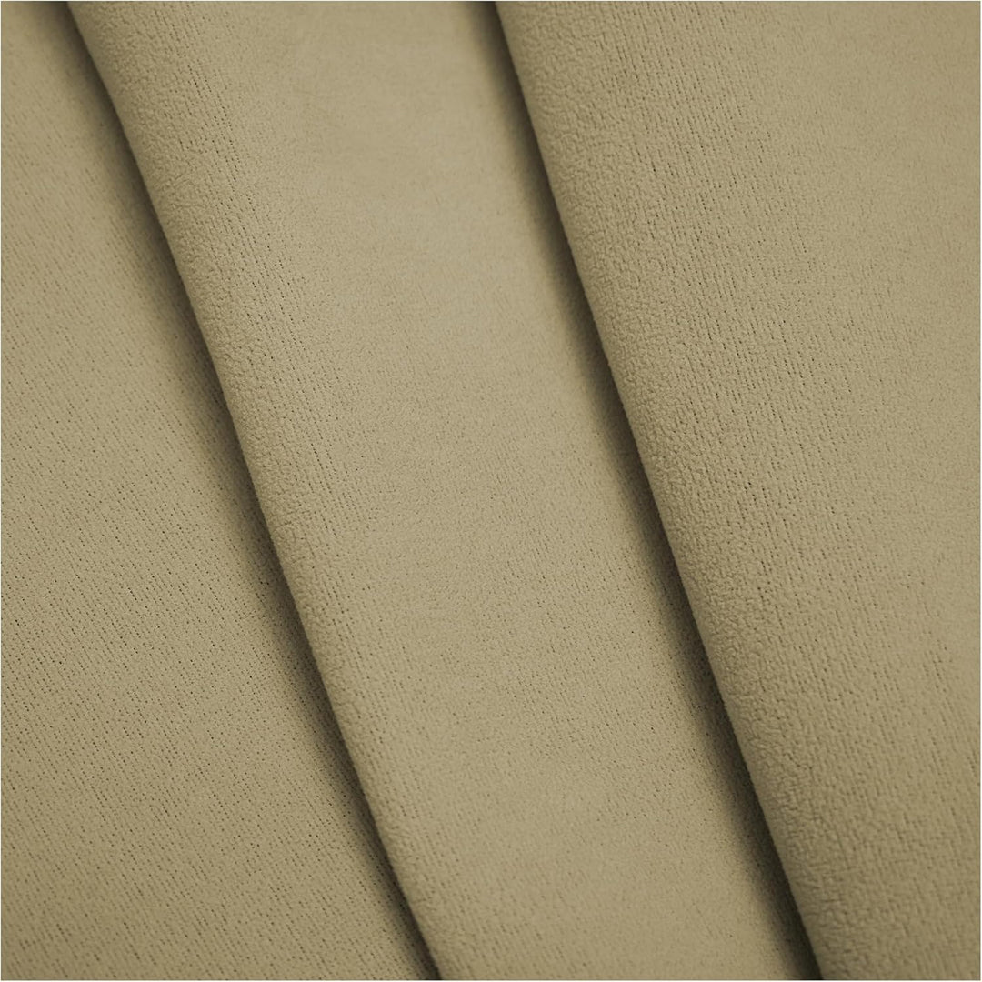Autohimmelstoff Himmelstoff Dachhimmel Velour Himmel mit Schaum (Beige, 1,70m x 3m) | Grundpreis pro