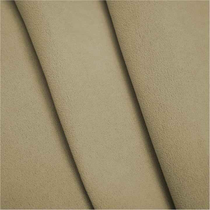Autohimmelstoff Himmelstoff Dachhimmel Velour Himmel mit Schaum (Beige, 1,70m x 3m) | Grundpreis pro