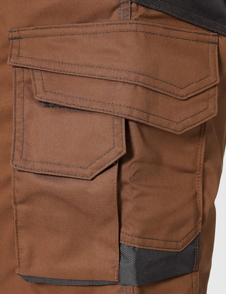 DASSY® Bilbao DASSY® Bilbao Warnschutz Weste - Grösse XS - NEONROT/ZEMENTGRAU 28W Lehmbraun/Anthrazi