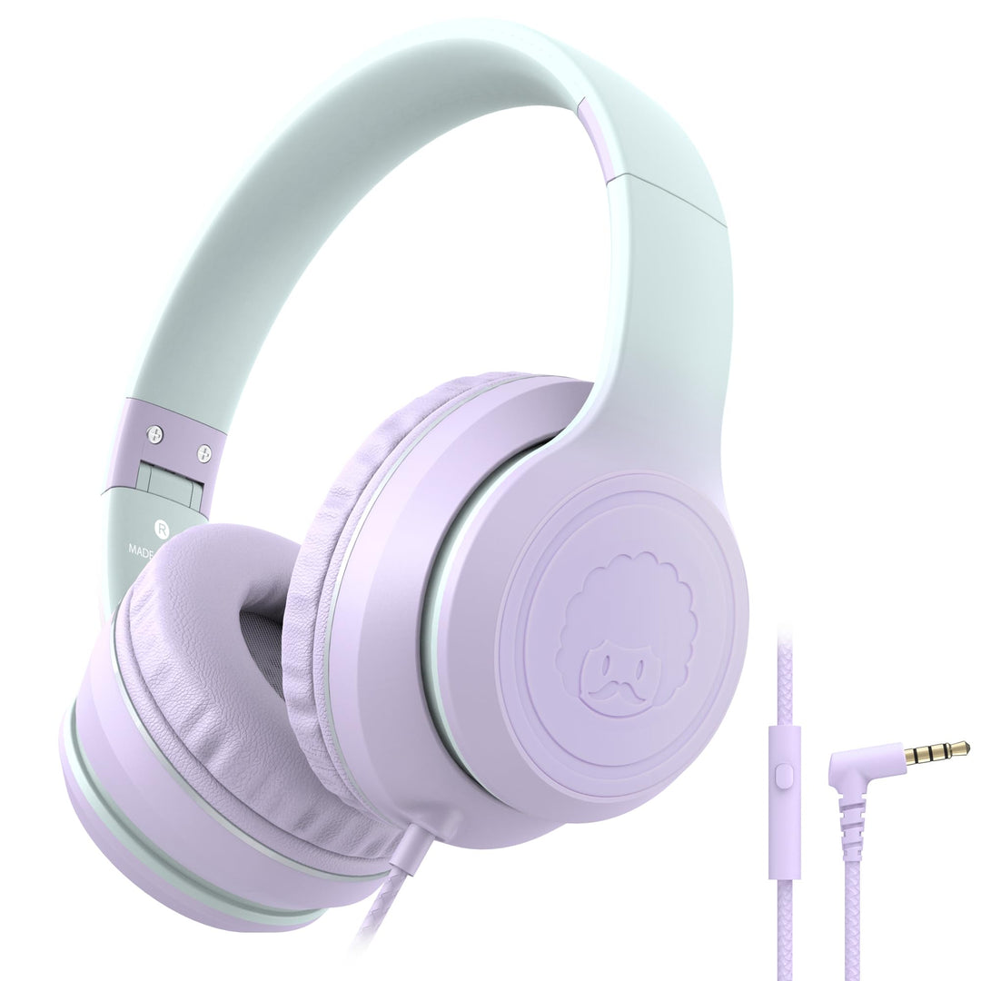 RockPapa L22 Kinder kopfhörer, Kabel Kopfhörer für Kinder, 3,5 mm Aux Jack, Verstellbares Stirnband