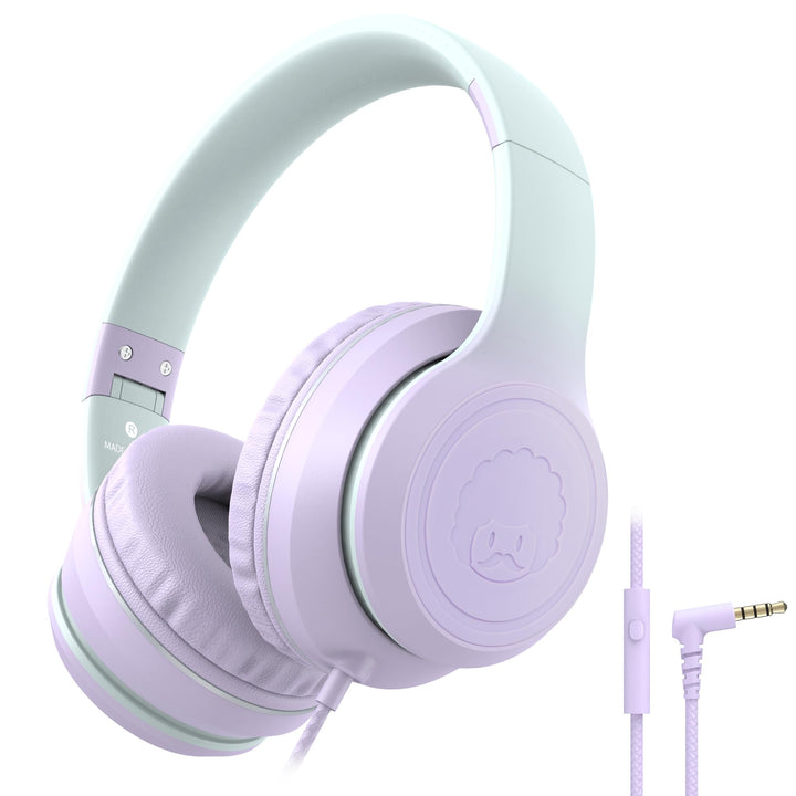 RockPapa L22 Kinder kopfhörer, Kabel Kopfhörer für Kinder, 3,5 mm Aux Jack, Verstellbares Stirnband