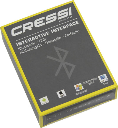 Cressi Unisex-Adult BT Interface Schnittstelle, Grau/Schwarz, One Size