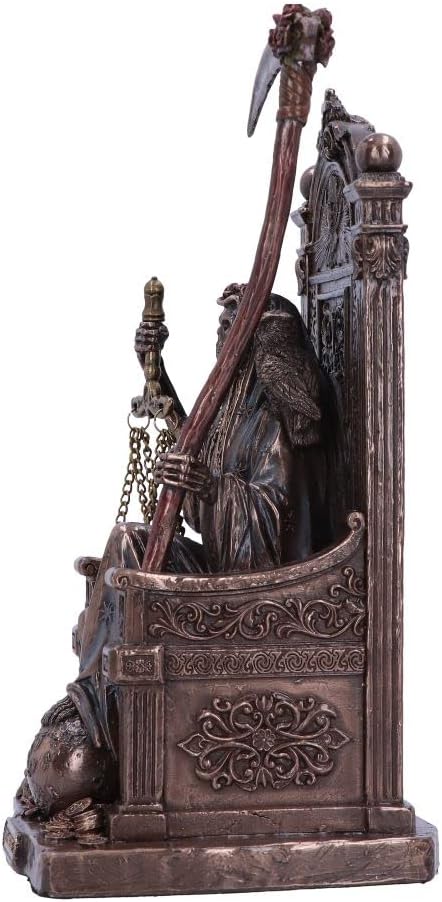 Nemesis Now Dekofigur Santa Muerte's Thron, bronzefarben, 22 cm, D6003W2