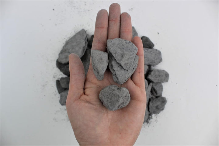 Gartenwelt Riegelsberger Ziersplitt Ardesia Slate Nero 30-80 mm 25 kg Sack Splitt Gabionenfüllung De