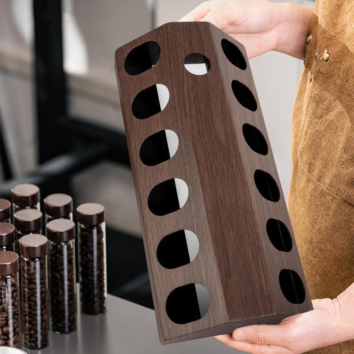 12 Tuben Kaffeebohnen Behälter, Kaffeebohnenbehälter mit Edelstahlboden, Kaffeebohnen Aufbewahrung a