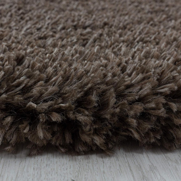 Hochflor Teppich Wohnzimmer Einfarbig Schlafzimmer Esszimmer Flur Läufer Unicolor & Einfarbig Weich