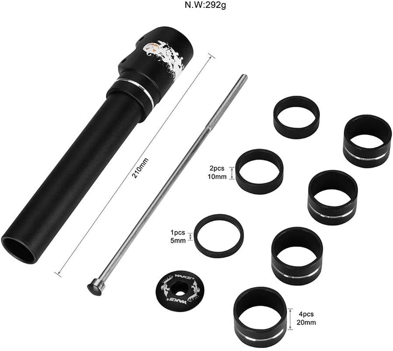 CYSKY Fahrrad Vorbau Riser Extender Lenkererhöhung 115mm/180mm/210mm Bike Gabel Fahrradlenker Raiser