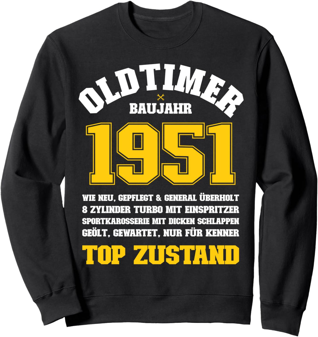60. Geburtstag Geschenk - Oldtimer Baujahr 1951 Sweatshirt