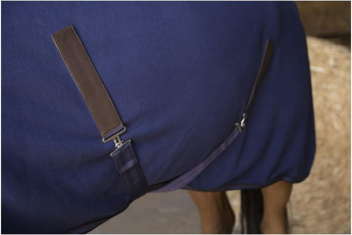Stalldecke mit Polarfleece Teddy EquiTheme Marineblau 155cm