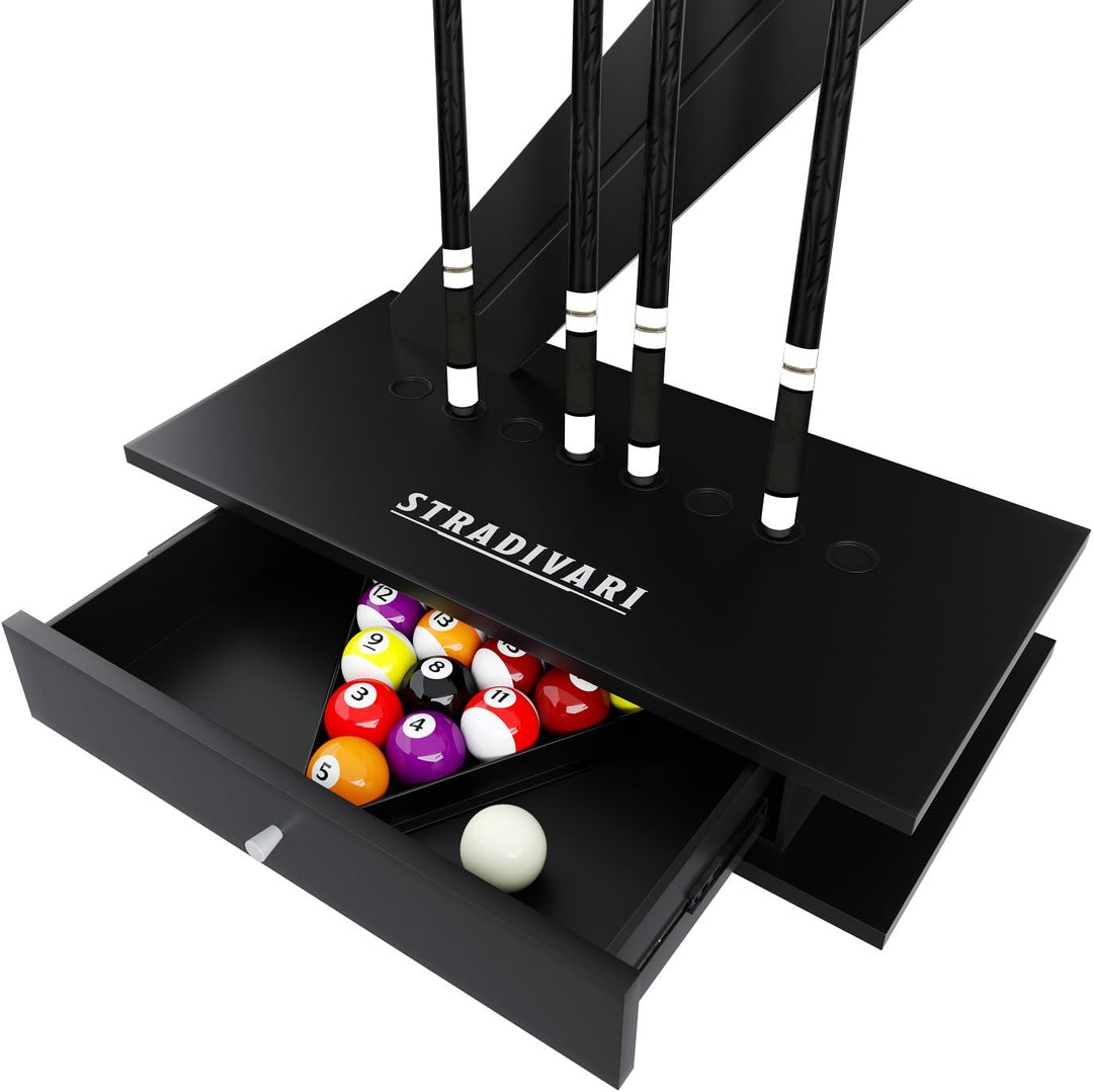 Stradivari Billard Queueständer Zorro im modernen Design | Stabiler, Standfester Ständer für 8 Queue