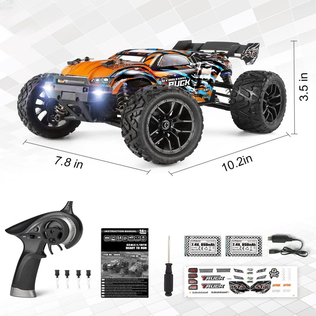 HAIBOXING Ferngesteuertes Auto 4WD RC Auto 1/18 36 km/h All Terrains Offroad Elektro Fahrzeug 2,4 GH