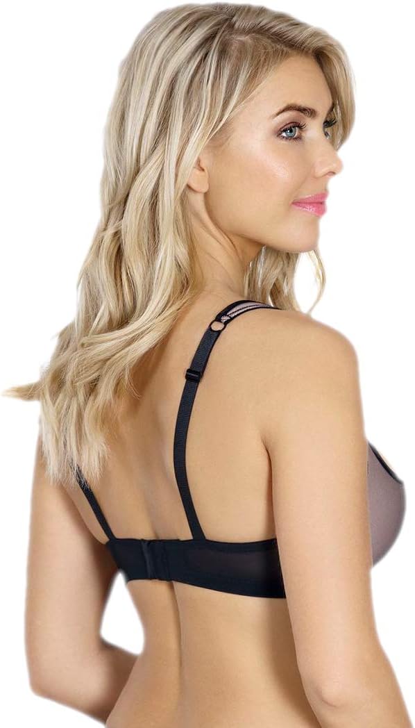 Rosme Lingerie Balconette-BH für Damen, Kollektion Grand 95C Schwarz/Beige 2, 95C Schwarz/Beige 2