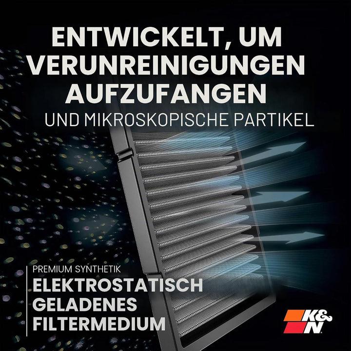 K&amp;N Premium Innenraumfilter: Hochleistungs, waschbar, sauberer Luftstrom in Ihrer Kabine: Entwickelt