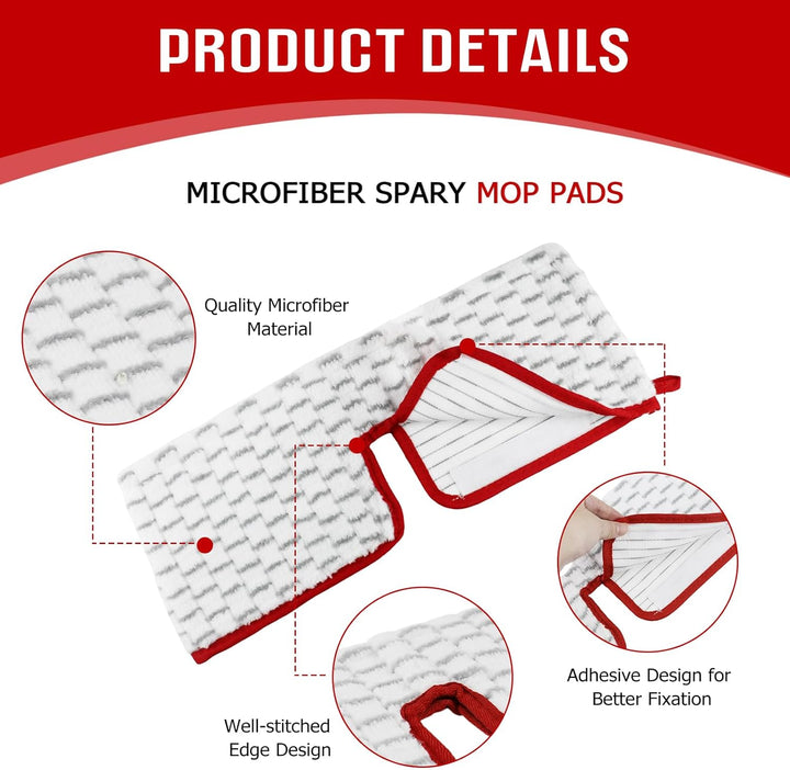 5 Stück für Vileda 1-2 Spraymax Sprühwischer Ersatzbezug Microfaser Set, Wiederverwendbar für Vileda