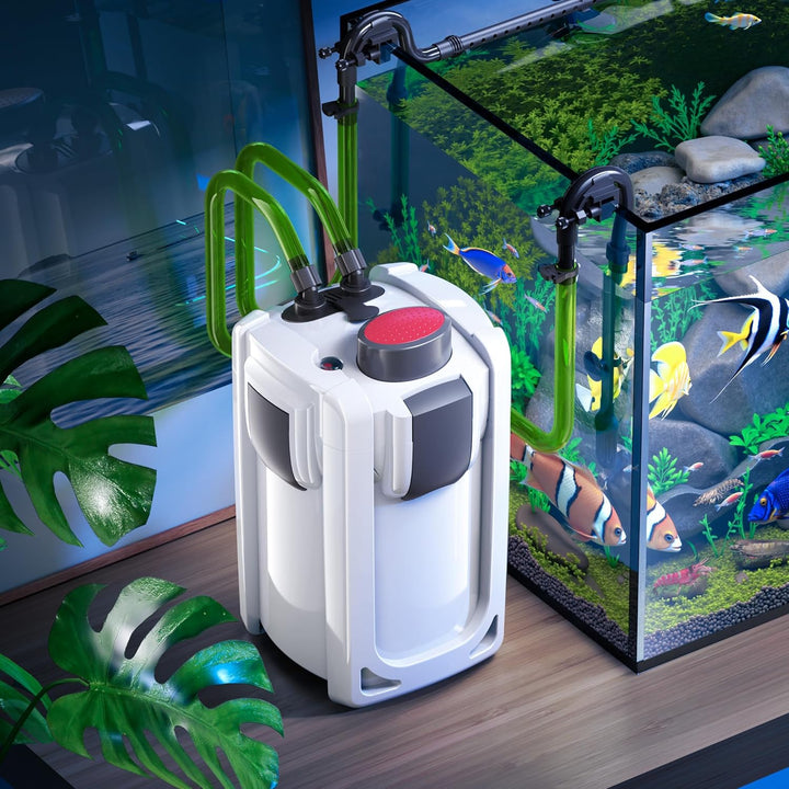 SunSun HW-704B Aquariumaussenfilter 2000 L/h 45 W mit 9 W UV und 4 Stufen Filter Aquarium