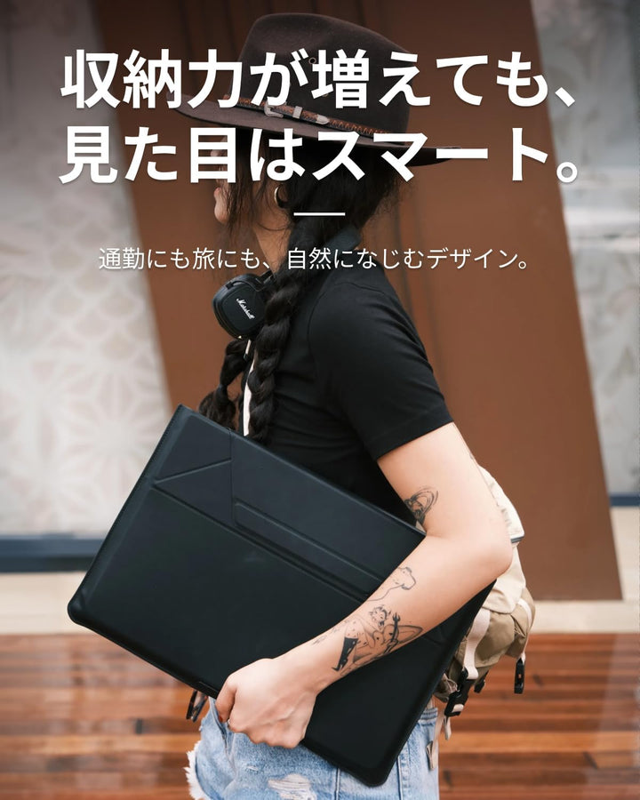 MOFT Laptop-Tragetasche und unsichtbarer Ständer (Bis zu 16 Zoll, Maximale Dicke bis zu 1,7 cm) 16"